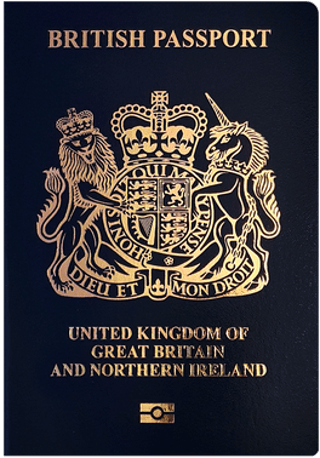 Front Cover of British Passport