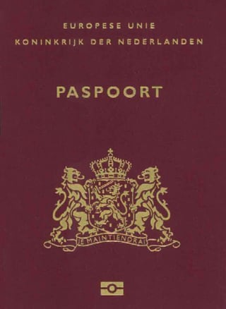 Front Cover of Netherlands Passport