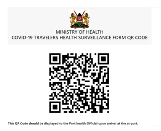 Kenya Travelers Approved QR Code