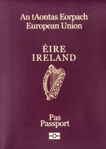 Front Cover of Ireland Passport